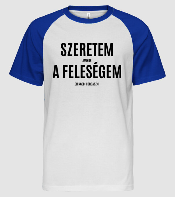  minta fehér/royal pólón