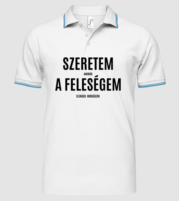  minta fehér pólón