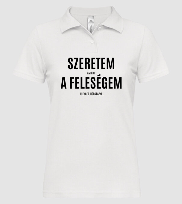  minta fehér pólón