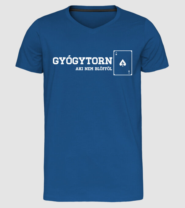  minta királykék pólón