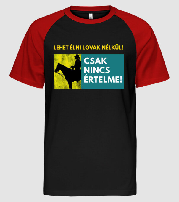  minta fekete/piros pólón