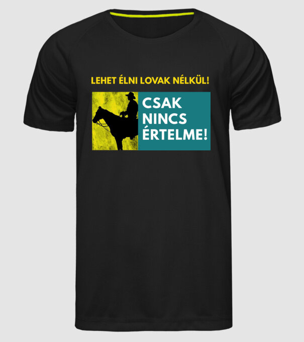  minta fekete pólón