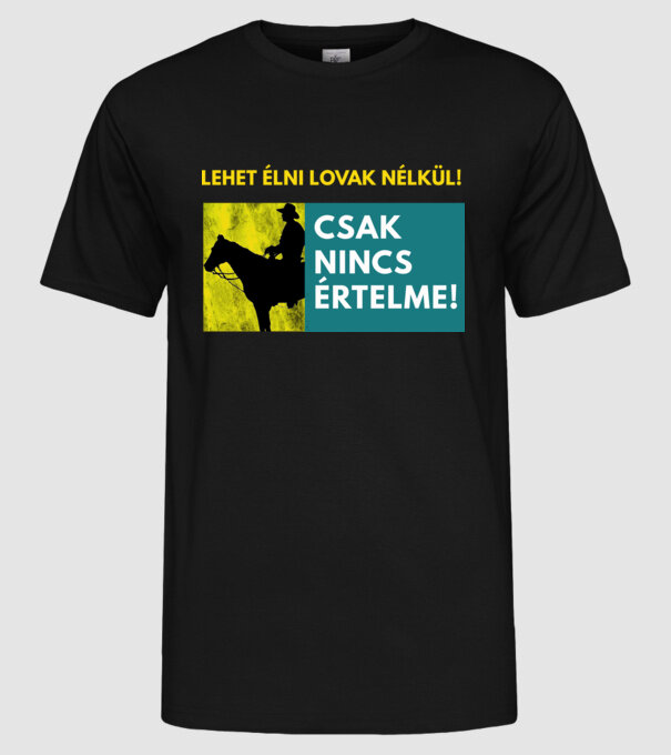  minta fekete pólón