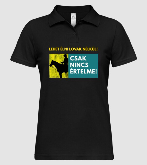  minta fekete pólón