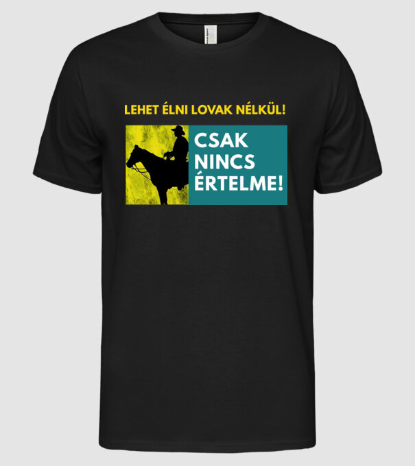  minta fekete pólón