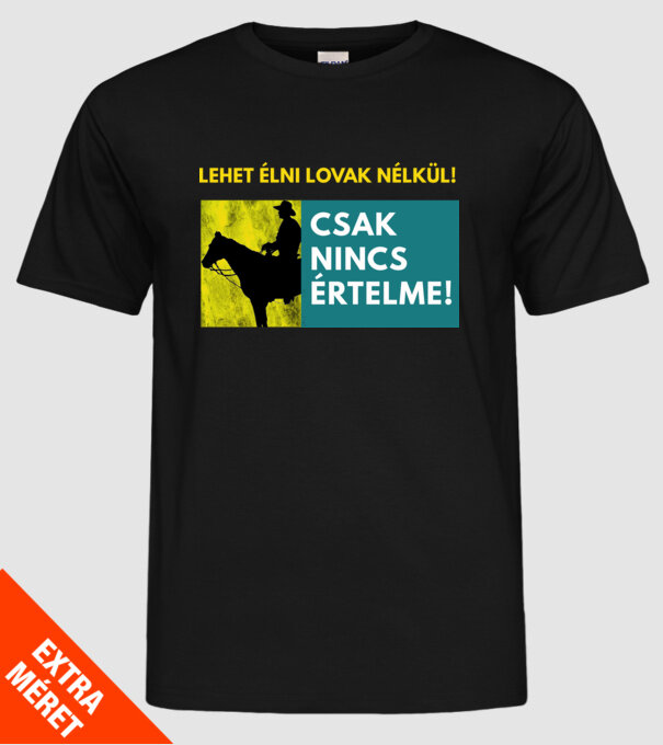  minta fekete pólón