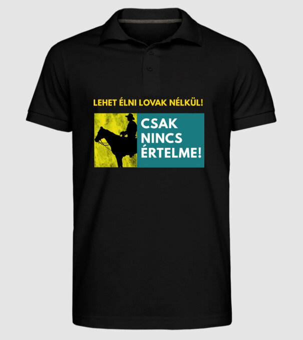  minta fekete pólón