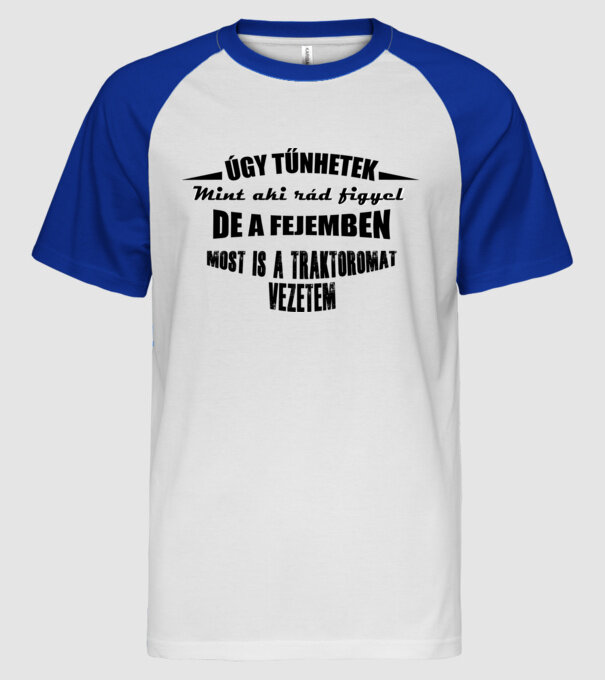  minta fehér/royal pólón