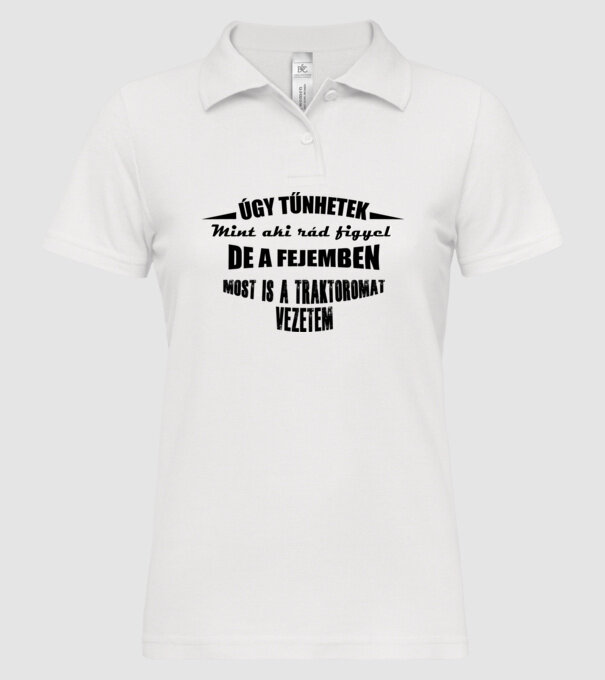  minta fehér pólón