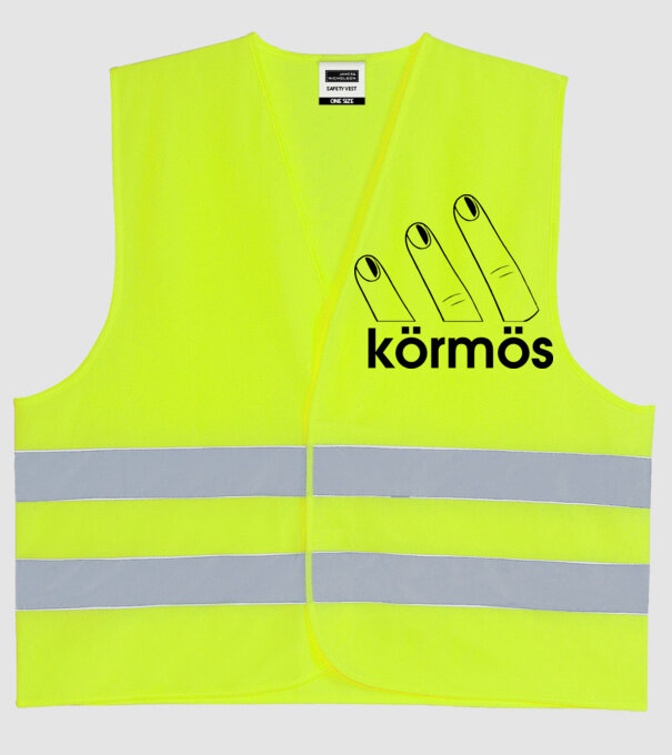  minta neonsárga pólón