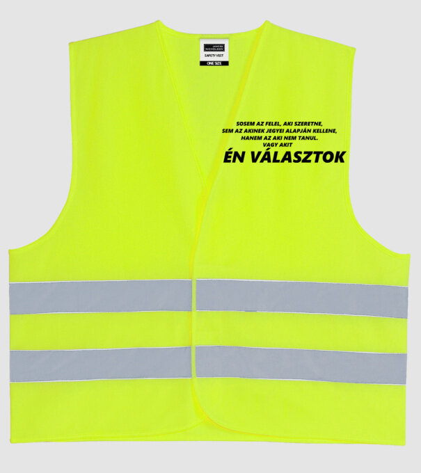  minta neonsárga pólón