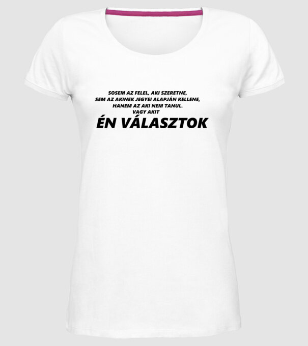  minta fehér pólón