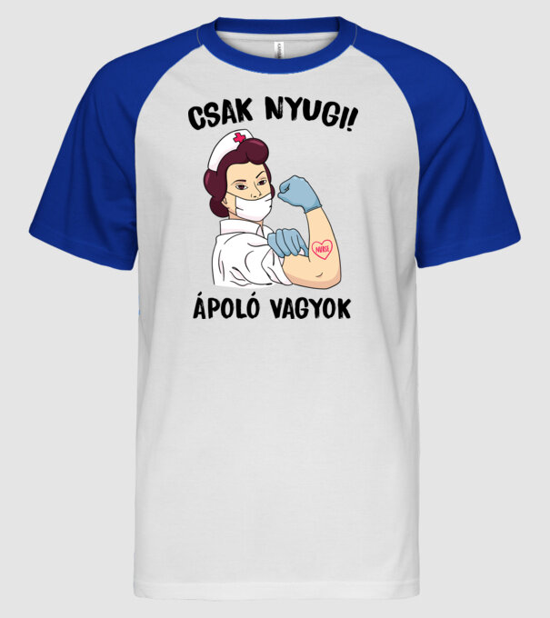  minta fehér/royal pólón