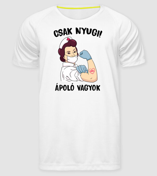  minta fehér pólón