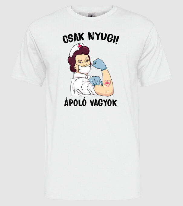  minta fehér pólón