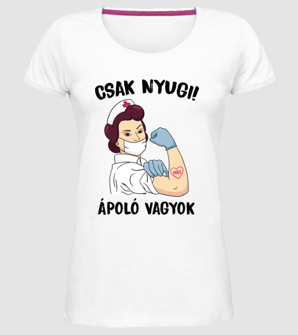  minta fehér pólón