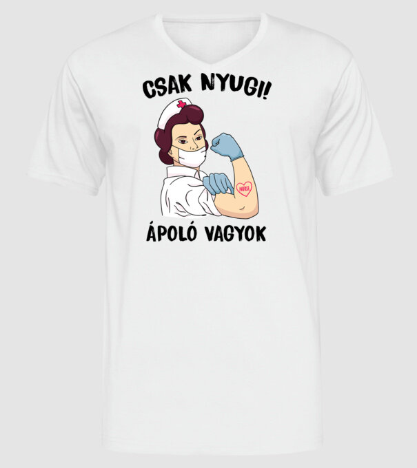  minta fehér pólón