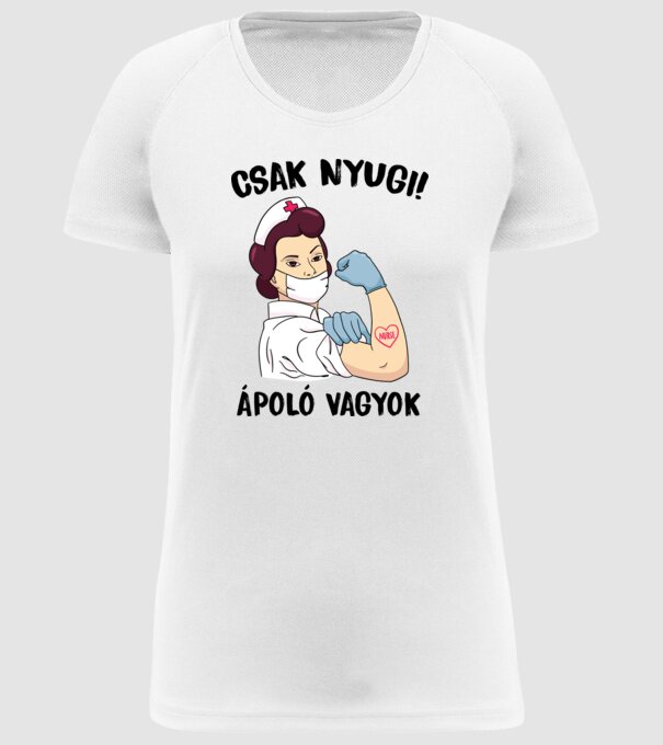  minta fehér pólón