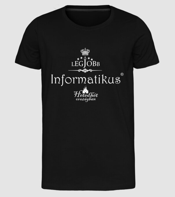  minta fekete pólón