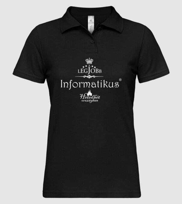  minta fekete pólón