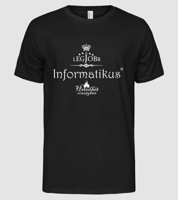  minta fekete pólón