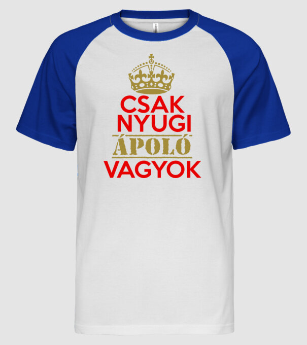  minta fehér/royal pólón