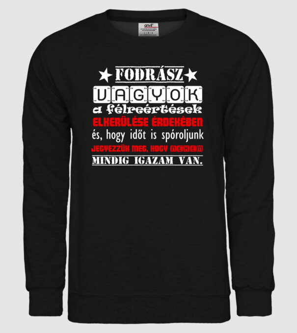  minta fekete pólón
