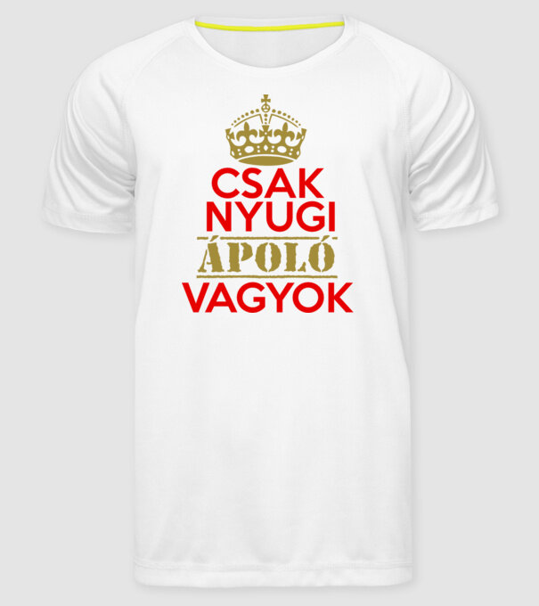  minta fehér pólón