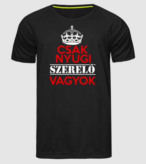  minta fekete pólón