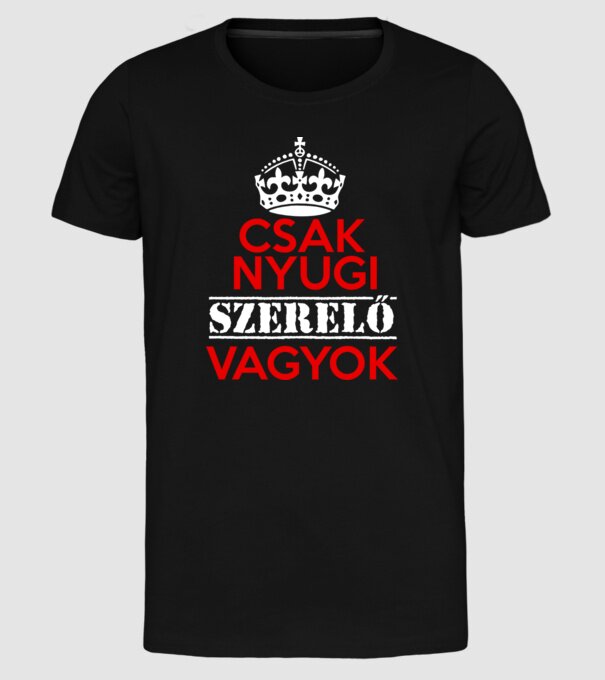  minta fekete pólón