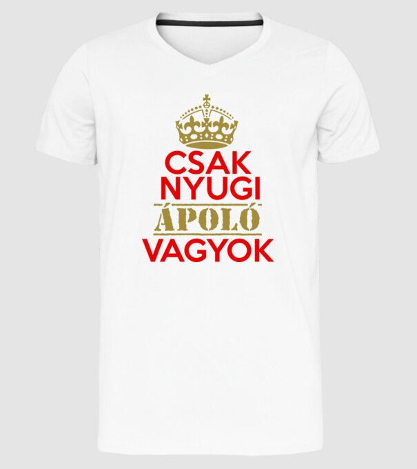  minta fehér pólón