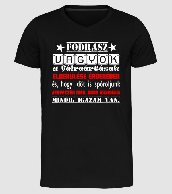  minta fekete pólón