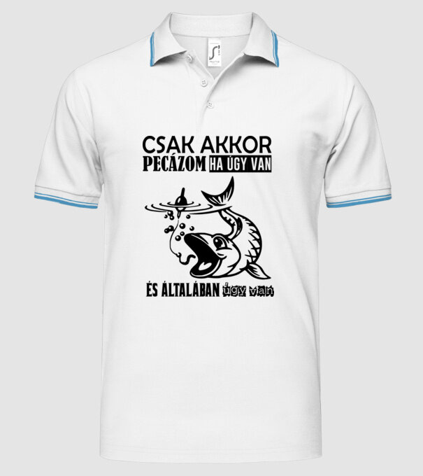  minta fehér pólón