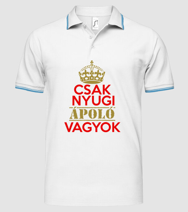  minta fehér pólón