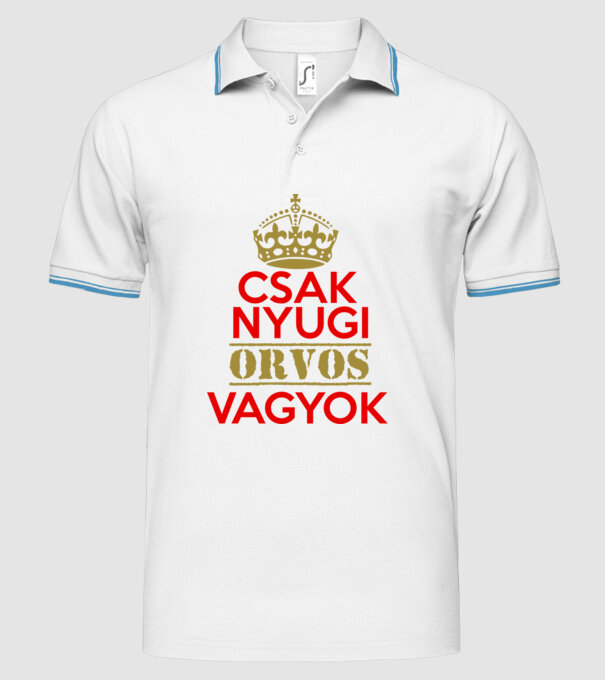  minta fehér pólón