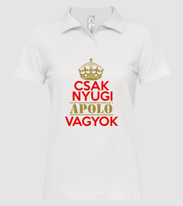  minta fehér pólón