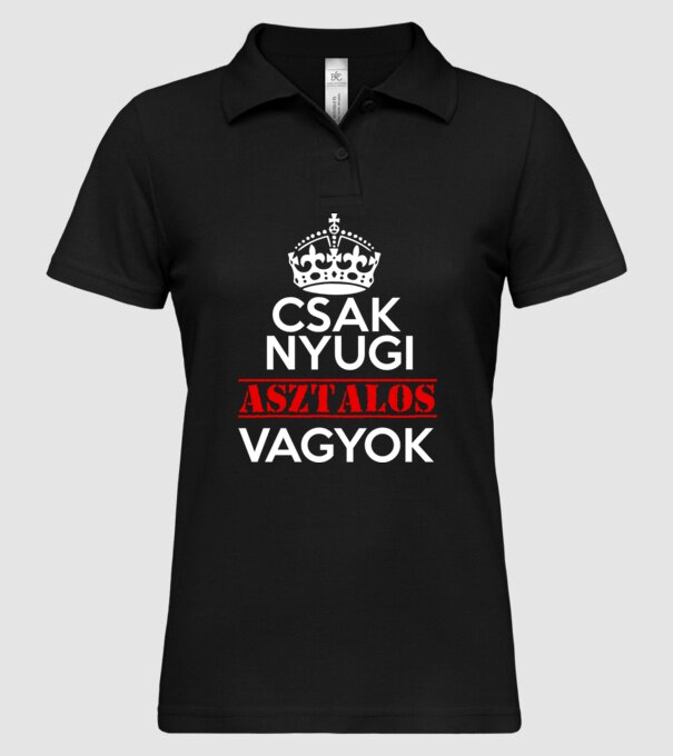  minta fekete pólón