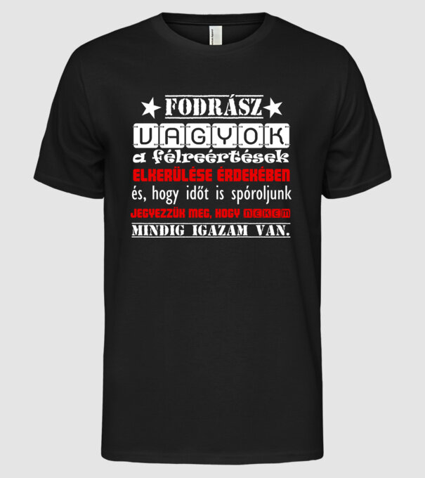  minta fekete pólón