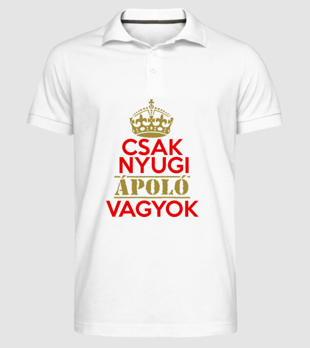  minta fehér pólón