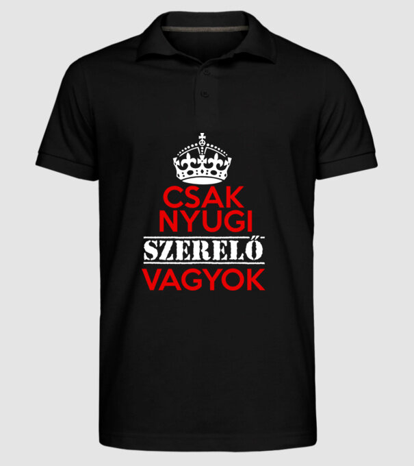  minta fekete pólón