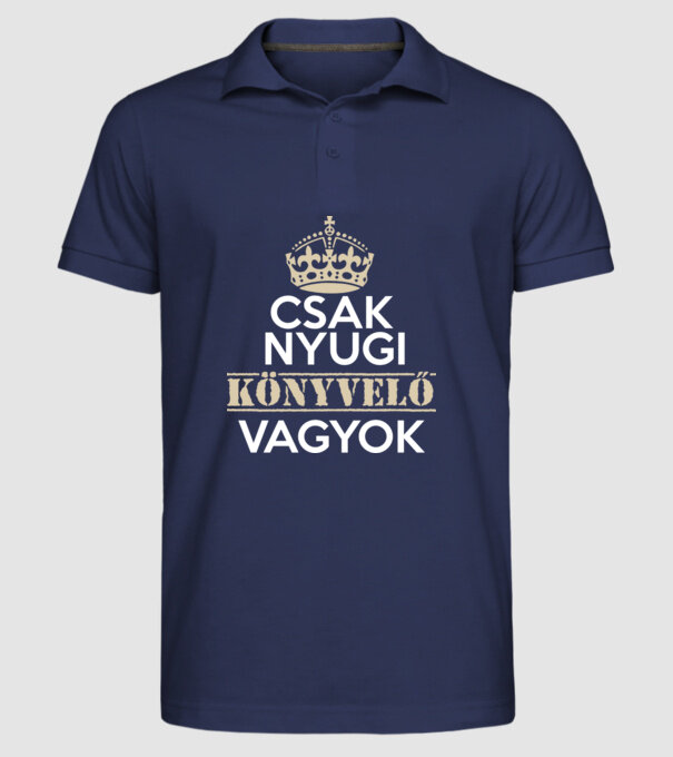  minta sötétkék pólón