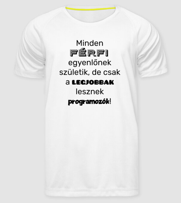  minta fehér pólón