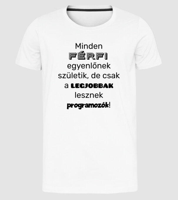  minta fehér pólón