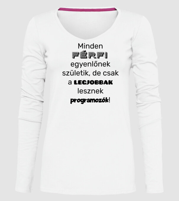  minta fehér pólón