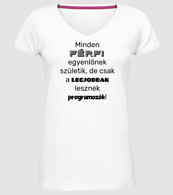  minta fehér pólón