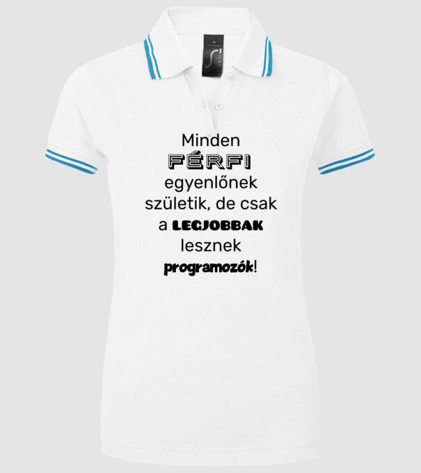  minta fehér pólón