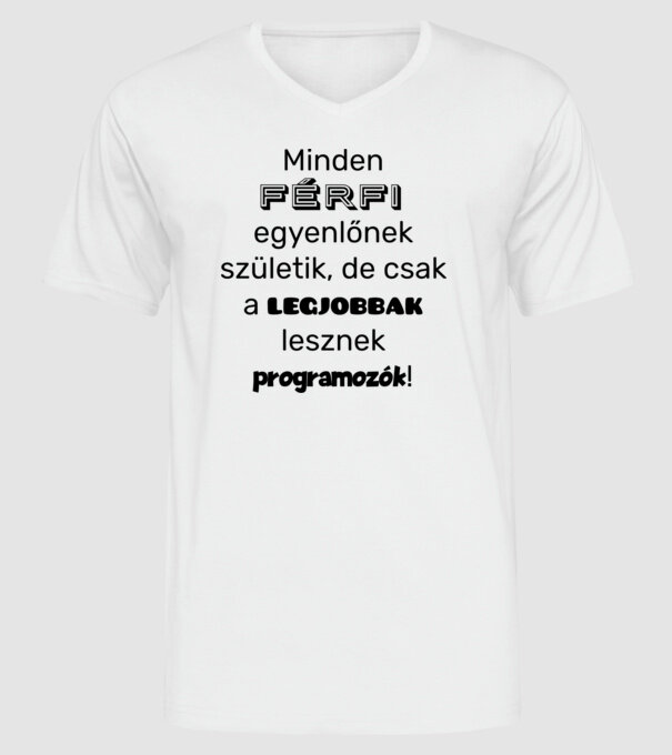  minta fehér pólón