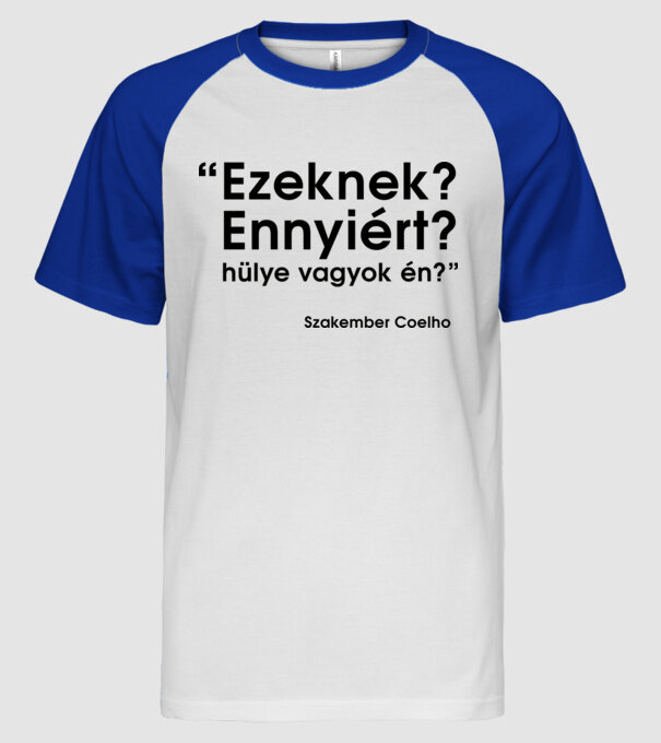  minta fehér/royal pólón