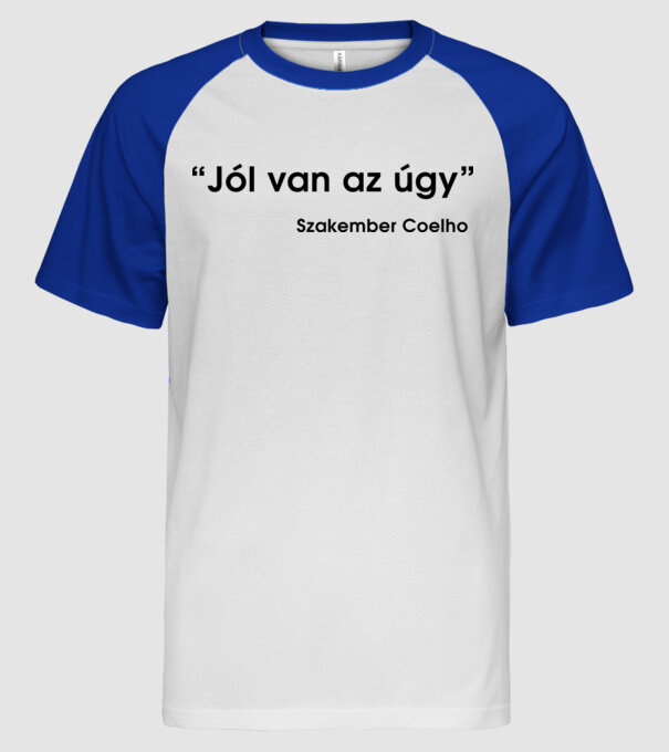  minta fehér/royal pólón
