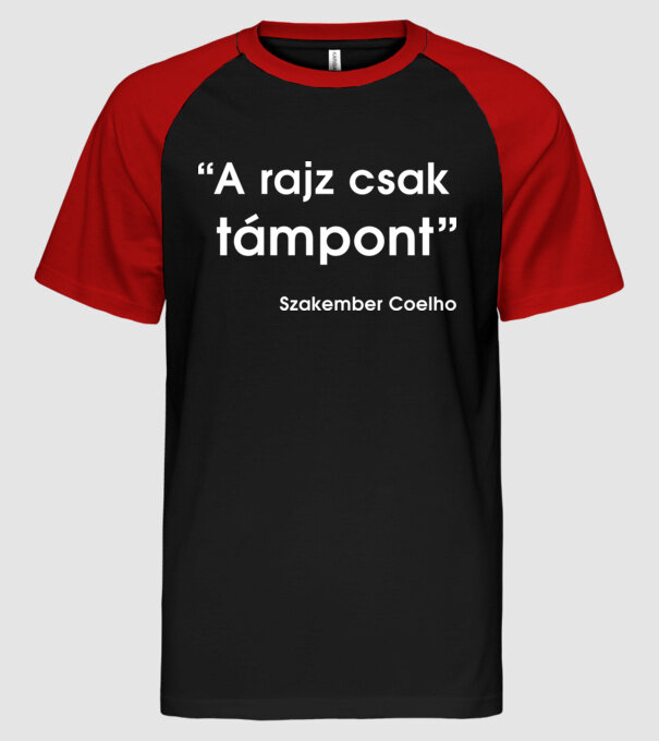  minta fekete/piros pólón